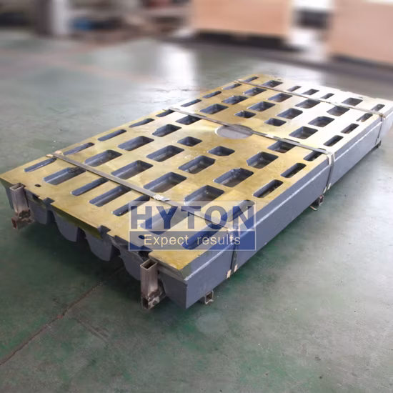 Piastra delle mascelle in acciaio ad alto contenuto di manganese per frantoio a mascelle Metso/Nordberg C200